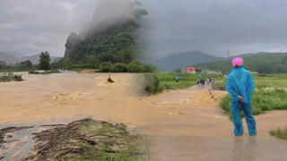 [Ảnh]: Nhiều huyện miền núi ở Thanh Hóa bị ngập, chia cắt do mưa lớn