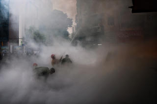 Hà Nội: Diễn tập phòng cháy chữa cháy tại chợ truyền thống Châu Long