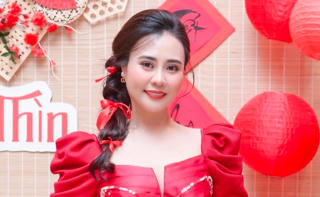 Hoa hậu Phan Kim Oanh khoe vẻ tươi tắn trong bộ ảnh Tết