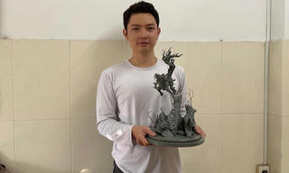 Chàng trai trẻ kể truyền thuyết bằng 'biệt tài' thiết kế sinh vật