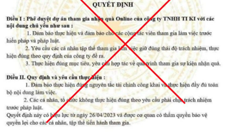 Bộ Công Thương cảnh báo văn bản giả mạo phê duyệt dự án 'nhận quà online'
