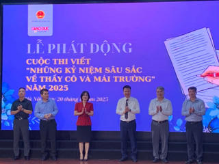 Phát động Cuộc thi viết 'Những kỷ niệm sâu sắc về thầy cô và mái trường' năm 2025