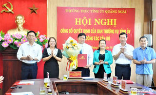 Quảng Ngãi: Bổ nhiệm Phó Trưởng ban Dân vận Tỉnh ủy