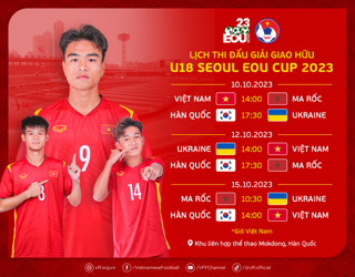 Đội U18 Việt Nam sẵn sàng tham dự giải U18 Seoul EOU Cup 2023