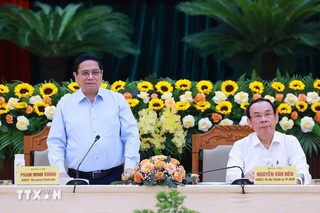 Thủ tướng chủ trì hội nghị của Đoàn Kiểm tra 1908 với TP Hồ Chí Minh, Bình Dương và Bà Rịa-Vũng Tàu