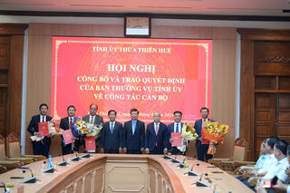 Thừa Thiên - Huế điều động, bổ nhiệm nhiều cán bộ chủ chốt