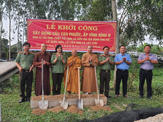 Bạc Liêu khởi công xây dựng cầu nông thôn tại xã Vĩnh Thanh