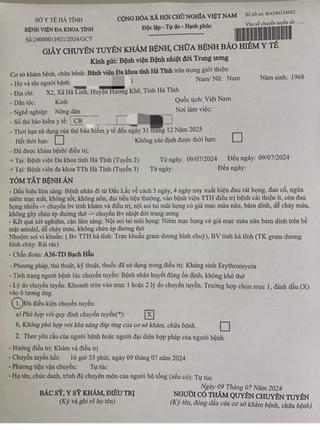 Kết quả bệnh nhân nghi bạch hầu ở Hà Tĩnh