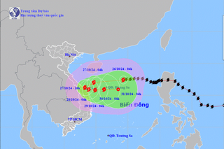 Bão số 6 giật cấp 14, cách quần đảo Hoàng Sa khoảng 230 km