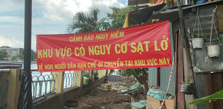 TPHCM cảnh báo người dân tại 8 vị trí sạt lở đặc biệt nguy hiểm