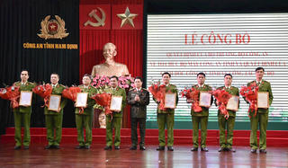 Nam Định: Nhiều lãnh đạo Công an nhận nhiệm vụ mới