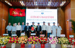 Bệnh viện Đa khoa Trung ương Quảng Nam có tân Phó Giám đốc
