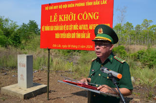 Đắk Lắk: Khởi công hệ thống rào chắn bảo vệ cột mốc biên giới