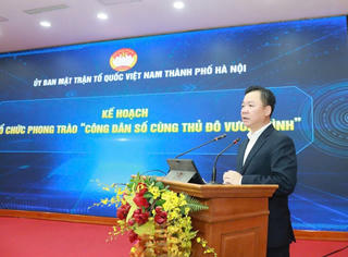 Mặt trận Hà Nội phát động phong trào thi đua 'Công dân số cùng Thủ đô vươn mình'