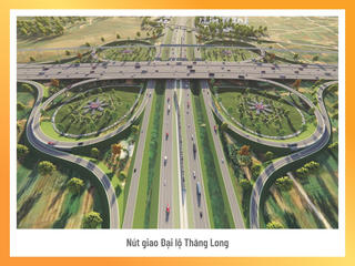 Phối cảnh các nút giao siêu hiện đại của dự án Vành đai 4 - Vùng Thủ đô