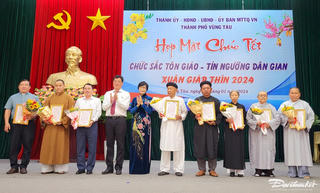 Vũng Tàu họp mặt chúc Tết chức sắc tôn giáo, tín ngưỡng