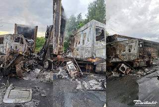 Xe container và xe tải đối đầu trên Quốc lộ 1A, 2 người thương vong