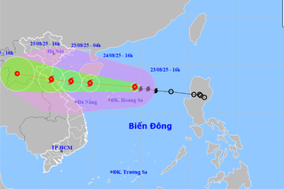Bão số 5 giật cấp 12, cách đặc khu Hoàng Sa khoảng 175 km
