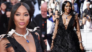Siêu mẫu huyền thoại Naomi Campbell hở bạo trên thảm đỏ LHP Cannes