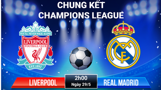 [Infographic]: Liverpool - Real Madrid: Đại chiến không khoan nhượng