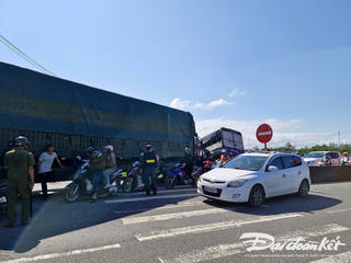 Quảng Nam: Tai nạn liên hoàn trên quốc lộ 1A khiến 4 người bị thương