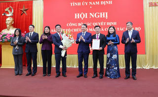 Nam Định: Kết thúc hoạt động, sáp nhập nhiều tổ chức Đảng, thành lập 2 Đảng bộ mới