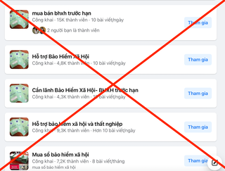 Nhan nhản thông tin mua bán, cầm cố sổ bảo hiểm xã hội trên mạng xã hội