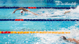 Kình ngư Việt Nam phá kỷ lục SEA Games nội dung 4x200 m bơi tiếp sức tự do nam