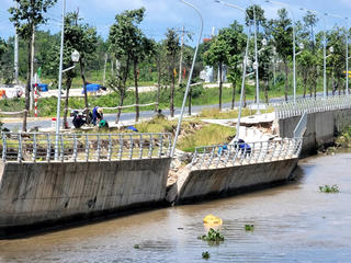 Bờ kè 80 tỉ đồng ở Kiên Giang 3 lần xảy ra sự cố