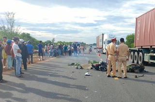 Quảng Nam: 2 xe máy va chạm, 2 người tử vong