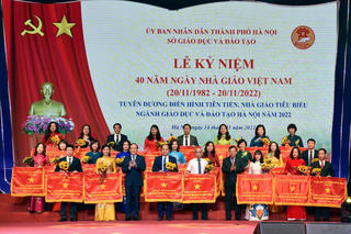 Hà Nội tuyên dương các nhà giáo tiêu biểu năm 2022