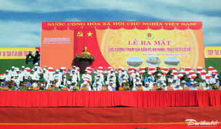 Quảng Nam: Ra mắt 1.500 người tham gia bảo vệ an ninh trật tự ở cơ sở
