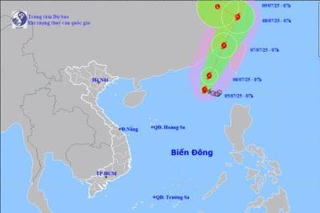 Dự báo về diễn biến bão số 2 trên Biển Đông