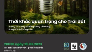Tắt đèn để hưởng ứng Chiến dịch Giờ Trái đất 2023