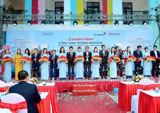 Khánh thành Trường Mầm non do VietinBank và MUFG Bank tham gia đồng tài trợ