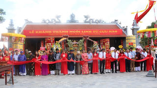 [ẢNH] Nam Định: Tri ân tiền nhân, dân làng tôn tạo đền cổ