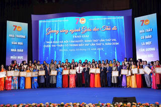 Tôn vinh 196 nhà giáo Hà Nội tâm huyết, sáng tạo