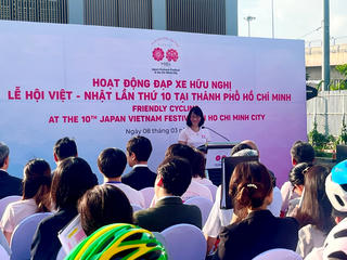 TP Hồ Chí Minh khai mạc chương trình đạp xe hữu nghị Việt - Nhật năm 2025