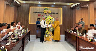 Thăm, chúc mừng Ban Trị sự Giáo hội Phật giáo Việt Nam tỉnh Quảng Nam, Quảng Ngãi