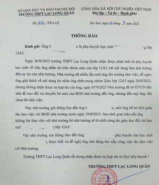 Từ chối giáo dục học sinh vì phụ huynh ‘tố’ trường lạm thu: Sở GDĐT Hà Nội nói gì?