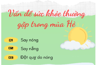 Vấn đề sức khỏe thường gặp trong mùa hè và cách xử trí