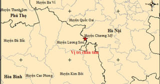 Hà Nội: Động đất độ lớn 2,6 tại huyện Chương Mỹ