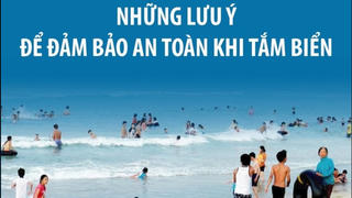 [Infographics] Những lưu ý để đảm bảo an toàn khi tắm biển
