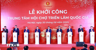 Thủ tướng Phạm Minh Chính dự Lễ khởi công Trung tâm Hội chợ triển lãm quốc gia