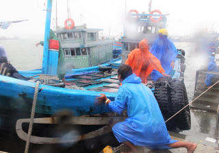 Tàu thuyền nhanh chóng tìm nơi tránh trú an toàn trước bão Maon