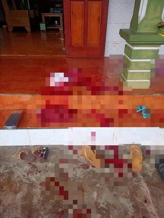 Nghệ An: Bị hàng xóm chém khi đang ngủ, 4 người thương vong