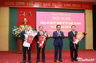 Thái Nguyên công bố quyết định sắp xếp tổ chức bộ máy