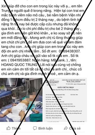 Cảnh báo giả mạo giấy chứng nhận của BV để kêu gọi quyên góp ủng hộ