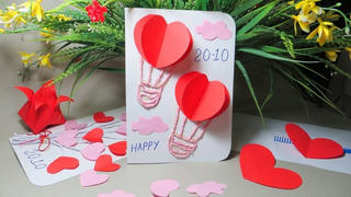 Những mẫu thiệp 20-10 handmade đẹp, sinh động