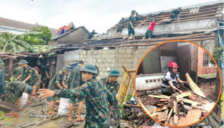 Ngổn ngang sau bão